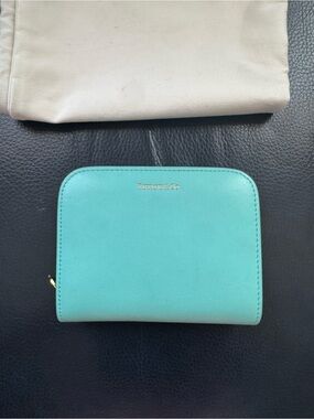 Tiffany & Co. Small Zip Wallet in Tiffany Blue Leather